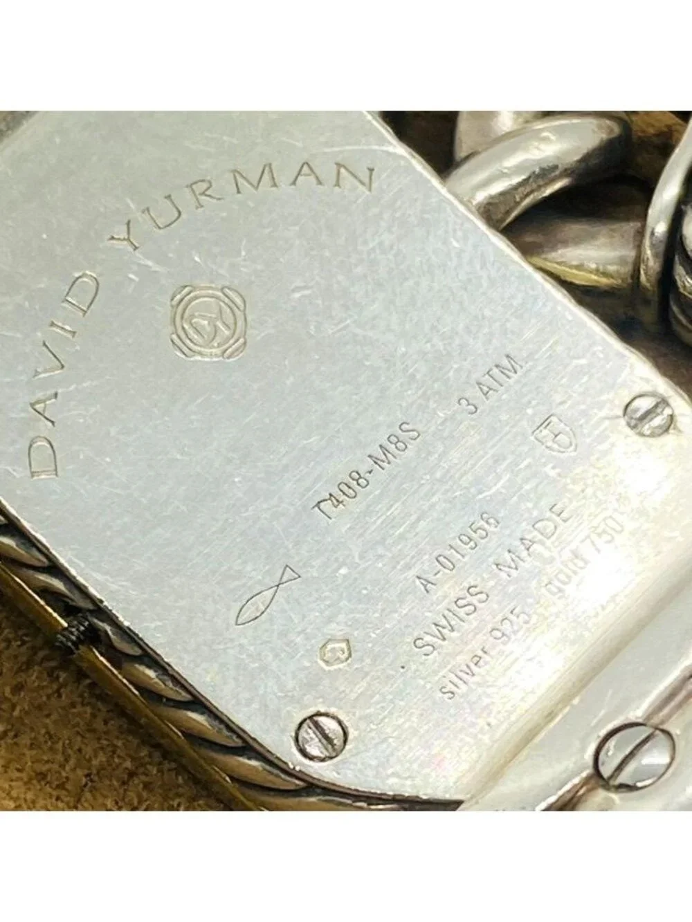 David Yurman Madison Sterling Silver 925 and 18K Watch 6.75